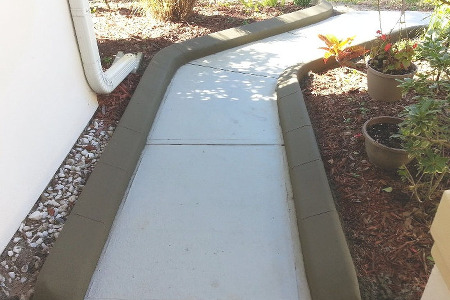 Color Curbing: Dark Buff Brevard County Florida