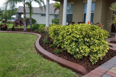 Color Curbing: Rust Brown Brevard County Florida