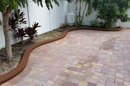 Color Curbing: Rust Brown Brevard County Florida