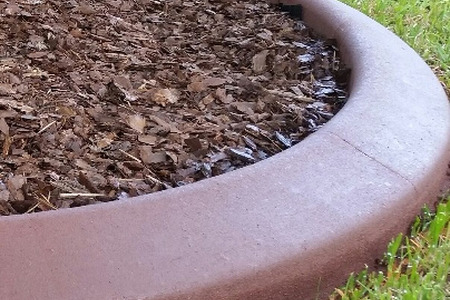 Color Curbing: Rust Brown Brevard County Florida