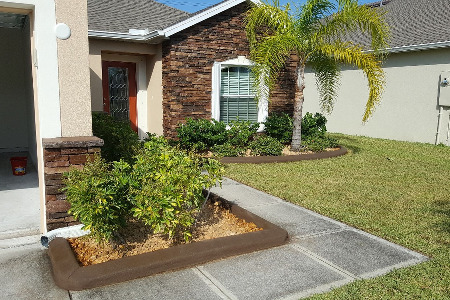 Color Curbing: Chocolate Brown Brevard County Florida