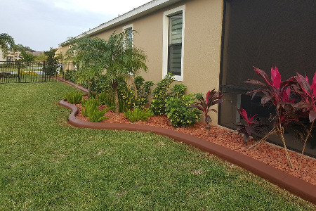 Color Curbing: Rust Brown Brevard County Florida