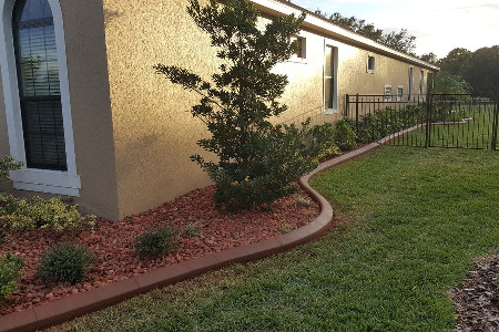 Color Curbing: Rust Brown Brevard County Florida