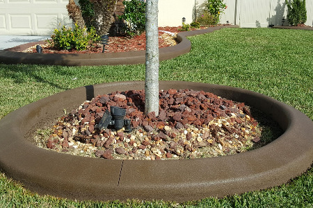 Color Curbing: Chocolate Brown Brevard County Florida
