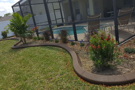 Color Curbing: Chocolate Brown Brevard County Florida