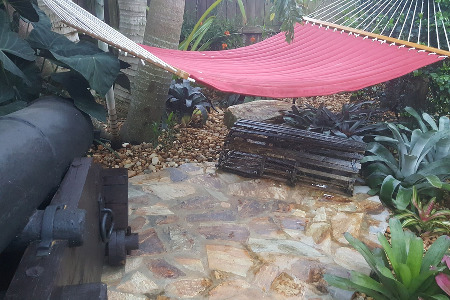 Flagstone Sitting Area Brevard County Florida