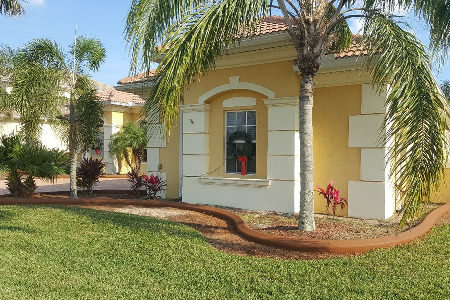 Color Curbing: Rust Brown Brevard County Florida