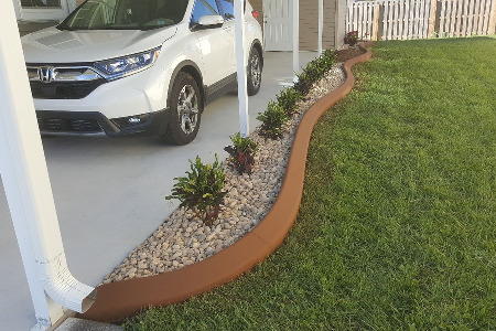 Color Curbing: Rust Brown Brevard County Florida