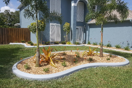 Stained Curbing: Sussex Gray Brevard County Florida